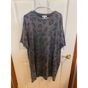 Leaopard tshirt dress!